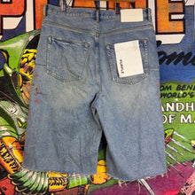 Load image into Gallery viewer, Purple Brand Beaded Jean Shorts Size 36”
