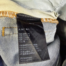 Load image into Gallery viewer, Amiri MX-1 Ultrasuede Biker Jeans Size 29”
