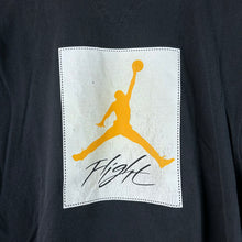 Load image into Gallery viewer, Y2K 00s Jordan Flight Big Logo Graphic Tee Yellow Size L
