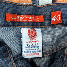 Load image into Gallery viewer, Y2K Ed Hardy Tiger Embroidered Relaxed Fit Jeans Size 40

