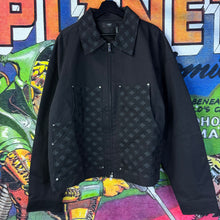 Load image into Gallery viewer, Mile Amiri Black MA Quad Jacquard Work Jacket Size XL
