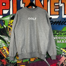 Load image into Gallery viewer, Golf Wang Embroidered Logo Crew Neck Grey Size M
