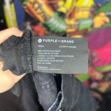 Load image into Gallery viewer, Purple Brand Ripped Skinny Jeans Black Size 33”
