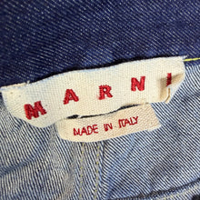 Load image into Gallery viewer, Marni Fuzzy Mohair Knit Patchwork Jean Shorts Size 36” CUTOFFS
