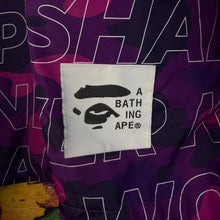 Load image into Gallery viewer, Bape Text Color Camo Pullover Jacket Size Medium
