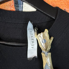 Load image into Gallery viewer, Versace Noire Taille Embroidered Sweatshirt Size Large
