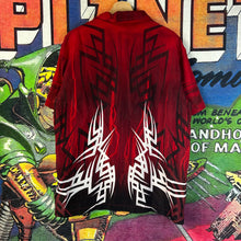 Load image into Gallery viewer, Y2K Tribal Print Rayon Button Up Shirt Size Medium

