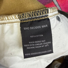 Load image into Gallery viewer, Who Decieds War Portrait Panel Jeans Size 36”
