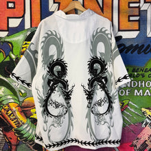 Load image into Gallery viewer, Y2K No Boundaries Tribal Flame Dragon Rayon Size XL
