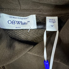 Load image into Gallery viewer, OFF-White Chocolate Brown Hoodie Size Medium
