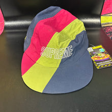 Load image into Gallery viewer, NWT Supreme Diagonal Stripe Nylon Hat
