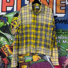 Load image into Gallery viewer, Vale Rhinestones Spiderweb Flannel Size Small
