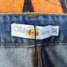 Load image into Gallery viewer, Vale Forever Paradise Blue Jorts Size 32
