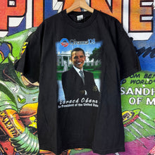Load image into Gallery viewer, Y2K Barack Obama ‘08 Campaign Black Tee Shirt Size Axl
