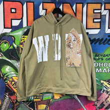 Load image into Gallery viewer, Who Decides War Patched Hoodie Size Large
