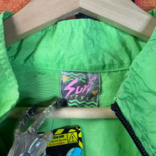 Load image into Gallery viewer, Vintage 90s Neon "Surf Style" Windbreaker Size XL
