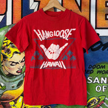 Load image into Gallery viewer, Vintage 80’s Hang Loose Hawaii Red Tee Shirt Size Small
