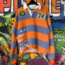 Load image into Gallery viewer, 74 Is War 74 Mays Rugby Polo Size Small
