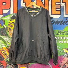 Load image into Gallery viewer, Vintage 90s Nike Black V-Neck Pullover Windbreaker Jacket Size XL
