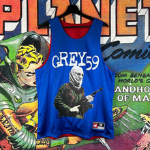 Load image into Gallery viewer, G59 Records ‘Infidel’ Reversible Warm Up Red/Blue Jersey Size M
