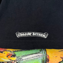 Load image into Gallery viewer, Chrome Hearts Neck Logo Pocket Black Tee Shirt Size Small
