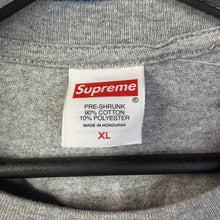 Load image into Gallery viewer, Supreme Blockbuster Heather Grey Tee Shirt Size XL
