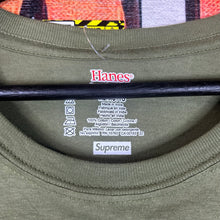 Load image into Gallery viewer, Supreme Hanes Olive Green Blank Tee Size XL
