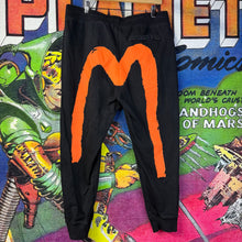 Load image into Gallery viewer, Evisu Orange Daicock Sweatpants Size Large
