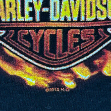 Load image into Gallery viewer, Harley Davidson ‘One Wicked Ride’ Flaming Clown Tee Size L
