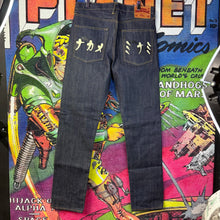 Load image into Gallery viewer, Evisu Heritage Kanji Script Denim Jeans Size 32”

