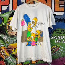 Load image into Gallery viewer, Y2K The Simpsons “Say Cheese” Family Portrait Tee Size XL

