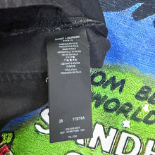 Load image into Gallery viewer, Saint Laurent Paris Slim-Fit Black Denim Jeans Size 28
