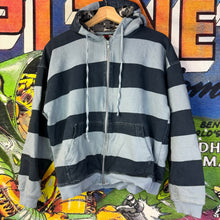 Load image into Gallery viewer, Y2K WXY Striped Zip Up Jacket Size Small
