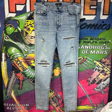 Load image into Gallery viewer, Amiri MX1 Glitter Jeans Size 36”
