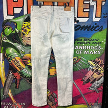 Load image into Gallery viewer, Purple Brand Painted White Denim Size 36”
