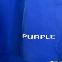 Load image into Gallery viewer, Purple Brand Wordmark All Around Blue Shorts Size XL
