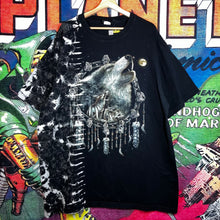 Load image into Gallery viewer, Y2K Jay’s Rock Wolf Nature Spirit Liquid Blue Style Tee Size 3XL
