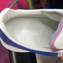 Load image into Gallery viewer, Alexander McQueen Oversized Sneakers White Galactic Blue Size 8
