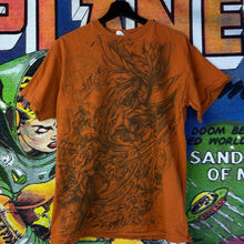 Load image into Gallery viewer, Y2K Orange Dragons Tee Shirt Size Medium
