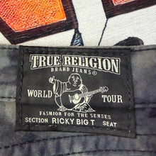 Load image into Gallery viewer, Y2K True Religion Ricky Tiger Camo Tie-Dye Jeans Size 38
