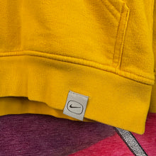 Load image into Gallery viewer, Y2K Nike Yellow Spellout Logo Hoodie Size XL
