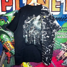 Load image into Gallery viewer, Y2K Jay’s Rock Wolf Nature Spirit Liquid Blue Style Tee Size 3XL
