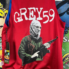 Load image into Gallery viewer, G59 Records ‘Infidel’ Reversible Warm Up Red/Blue Jersey Size M
