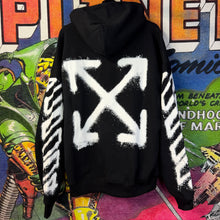 Load image into Gallery viewer, OFF-White Spray Marker Black Hoodie Size Large
