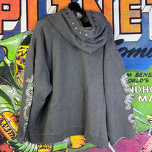 Load image into Gallery viewer, Vintage Y2K Tribal Dragon Distressed Hoodie Size 2XL
