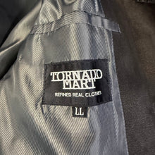 Load image into Gallery viewer, Tornado Mart Black Trench Coat Size Large
